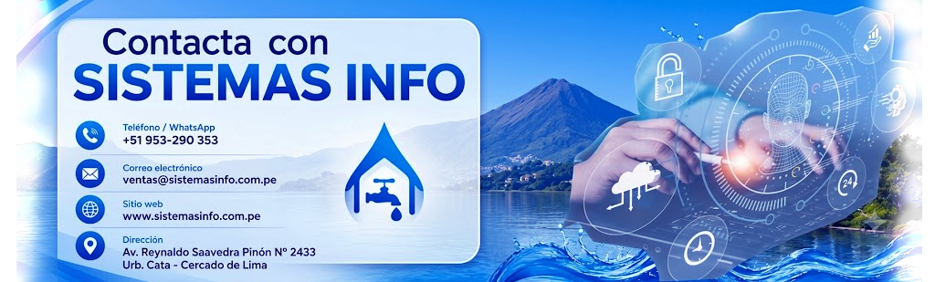 Banner Contacto con Sistemas Info Aqua Info