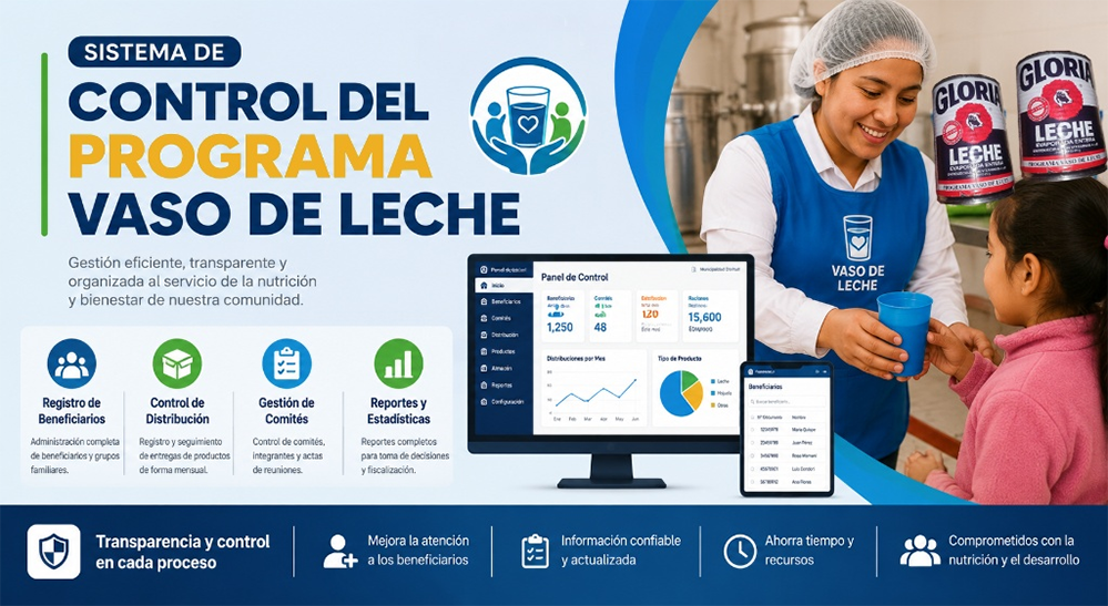 Software Sistema Programa Vaso de Leche 
