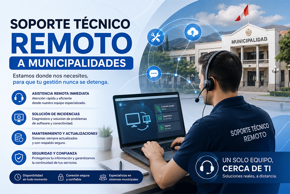 Soporte Técnico Remoto a las  Municipalidades 
